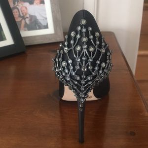 Vince Camuto imagine black jeweled pump